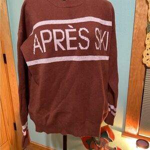 Brown Après Ski Sweater